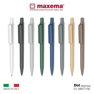 Maxema Promotional Recycled Pen Dot D1-MATT-RE all colors