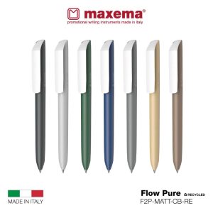 Maxema Promotional Recycled Pen Flow Pure F2P-MATT-CB-RE all colors