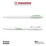 Maxema Promotional Recycled Pen B500-MATT-RE printed sample