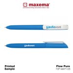 Maxema Promotional Pens Flow pure f2p-matt-cb printed sample